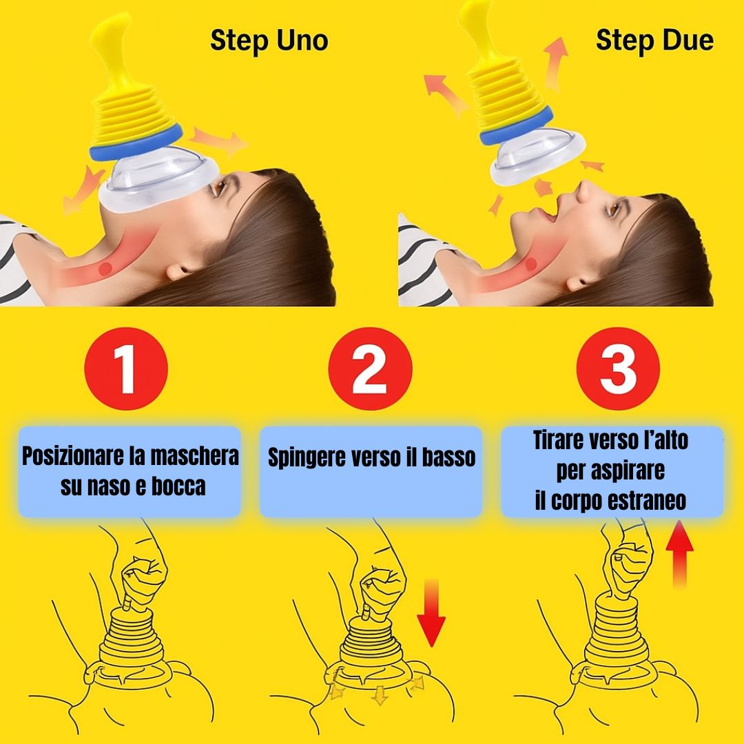SOSSalvaVita™ – Dispositivo anti-soffocamento di emergenza